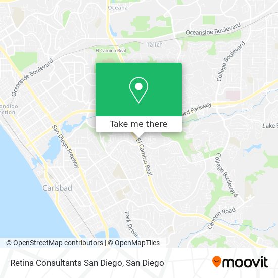 Retina Consultants San Diego map