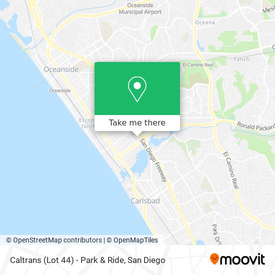 Mapa de Caltrans (Lot 44) - Park & Ride