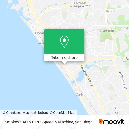 Mapa de Smokey's Auto Parts Speed & Machine