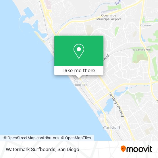 Mapa de Watermark Surfboards