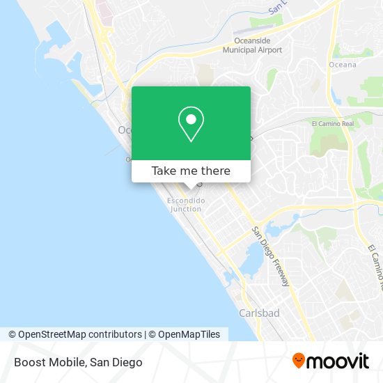 Mapa de Boost Mobile