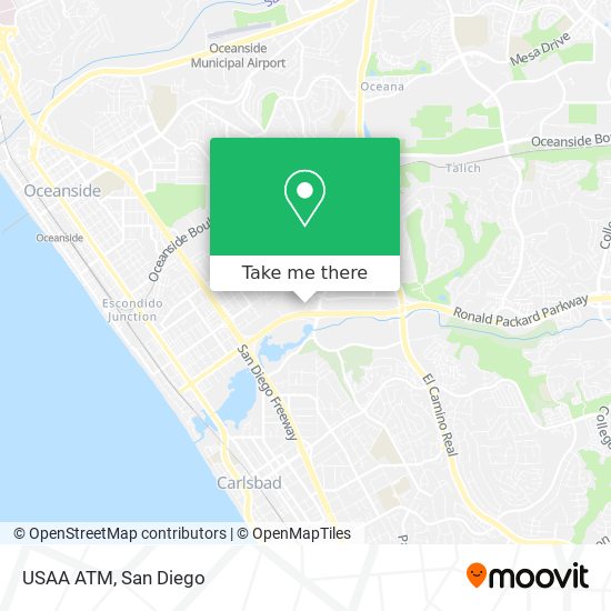 USAA ATM map