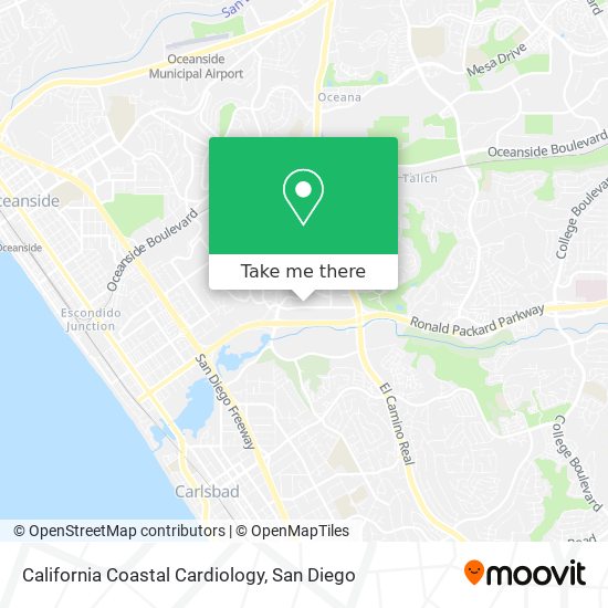 California Coastal Cardiology map