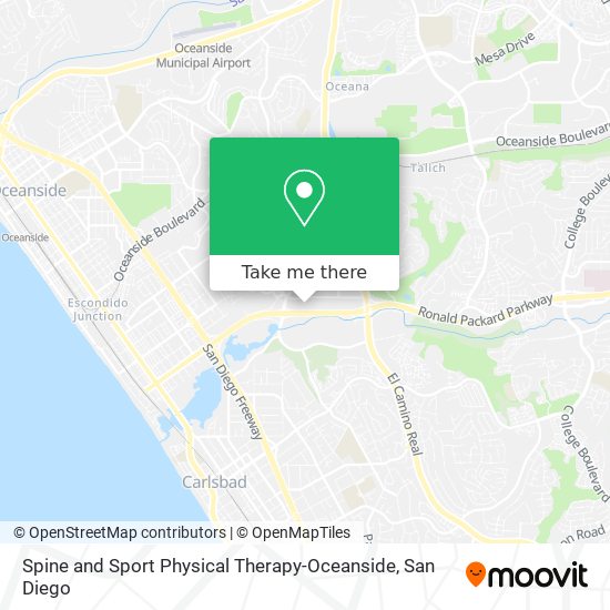 Spine and Sport Physical Therapy-Oceanside map