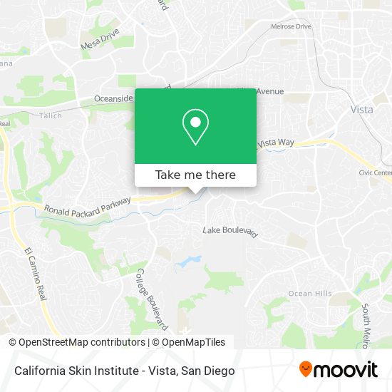 Mapa de California Skin Institute - Vista