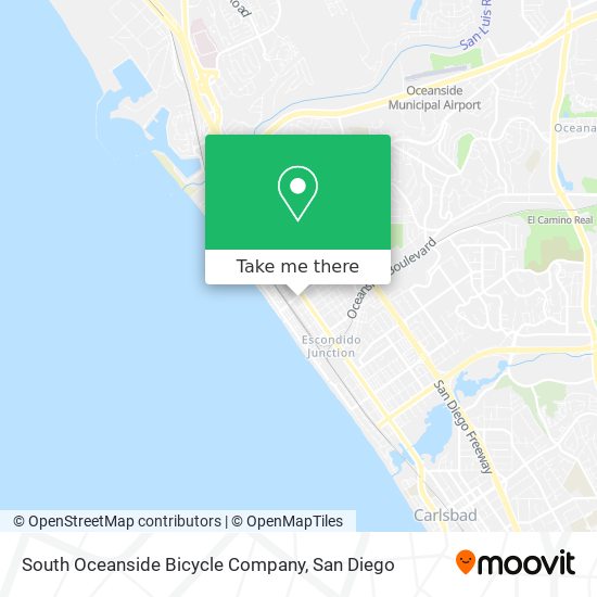 Mapa de South Oceanside Bicycle Company