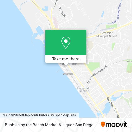 Bubbles by the Beach Market & Liquor map