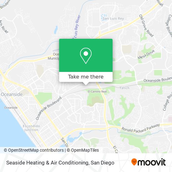 Seaside Heating & Air Conditioning map