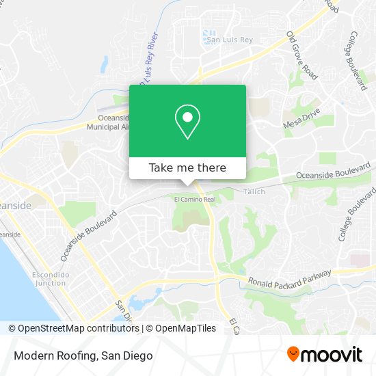 Mapa de Modern Roofing