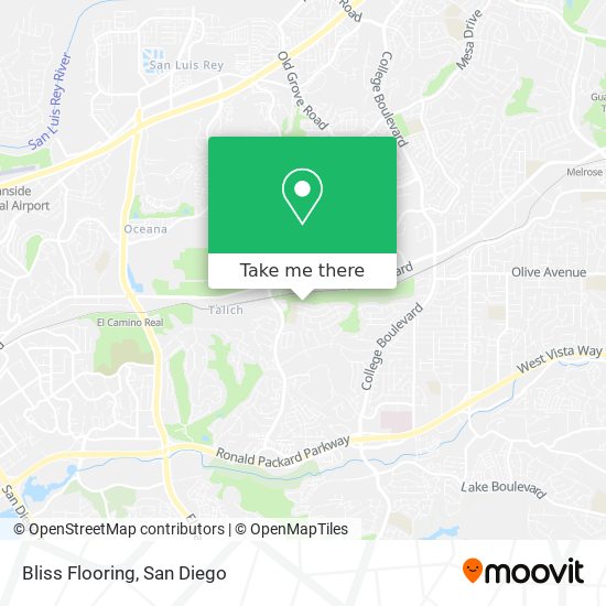 Bliss Flooring map