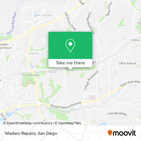 Madero Repairs map