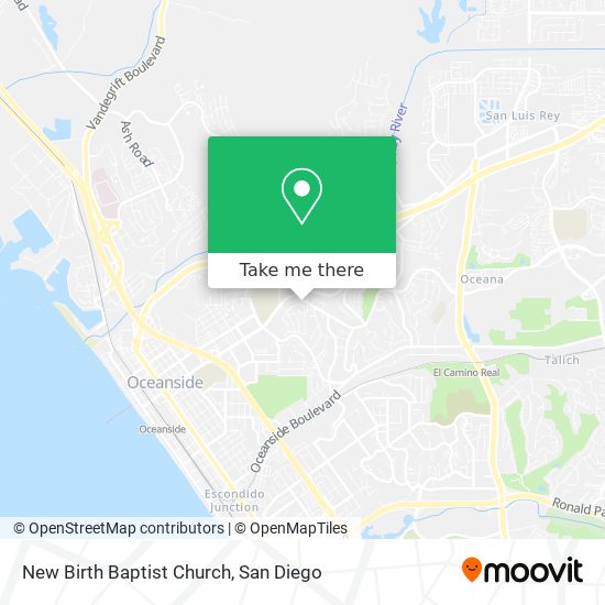 New Birth Baptist Church map