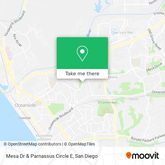 Mesa Dr & Parnassus Circle E map