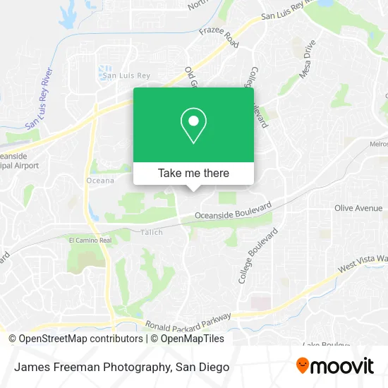James Freeman Photography map