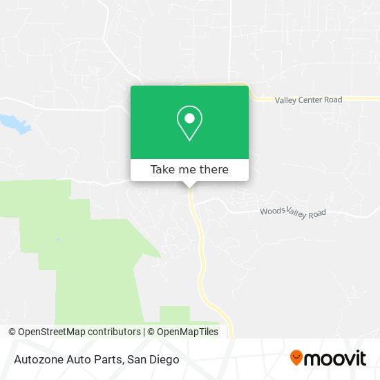 Mapa de Autozone Auto Parts