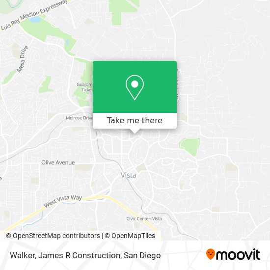 Mapa de Walker, James R Construction