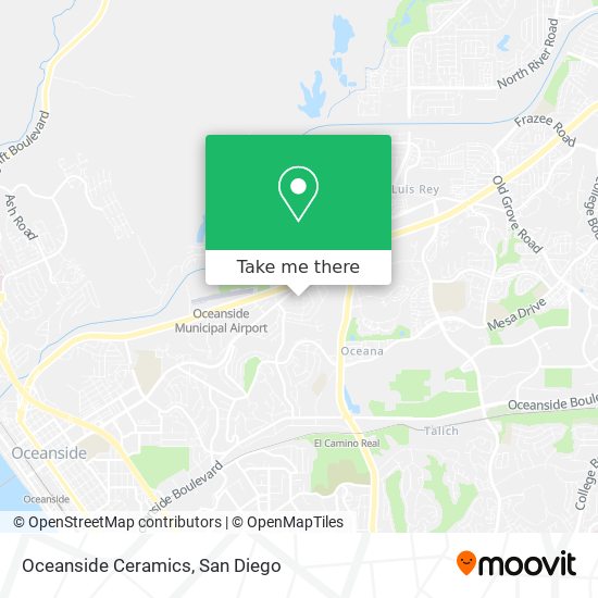 Oceanside Ceramics map