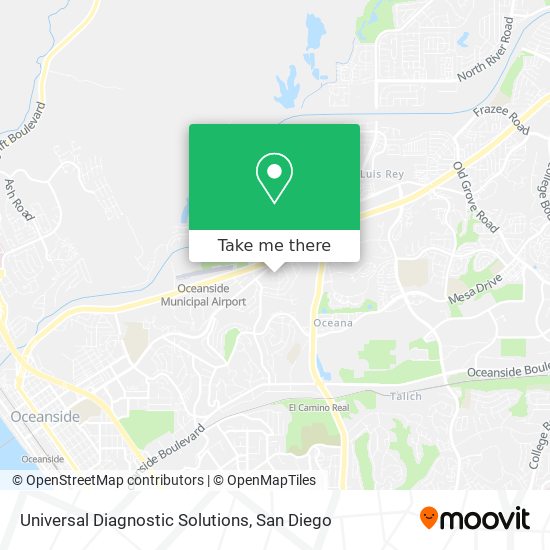 Universal Diagnostic Solutions map