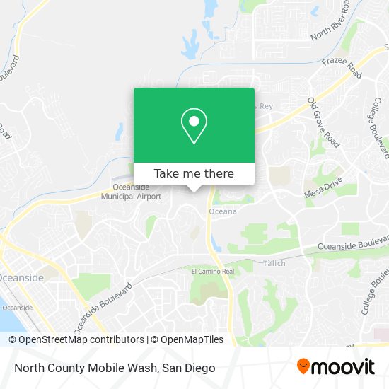 North County Mobile Wash map