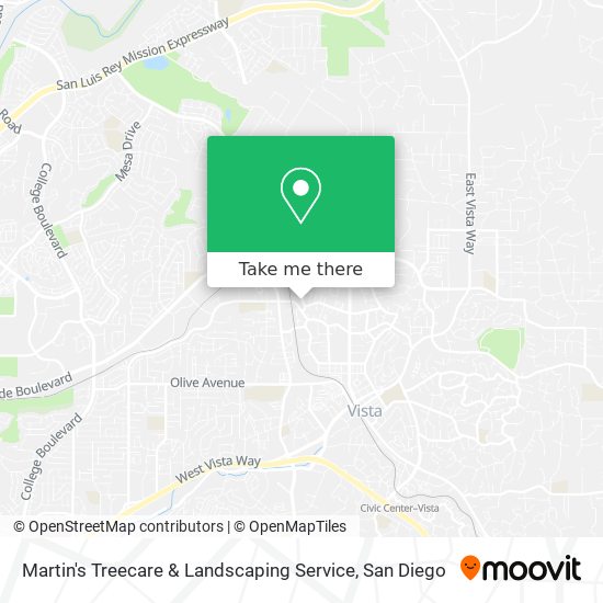 Mapa de Martin's Treecare & Landscaping Service