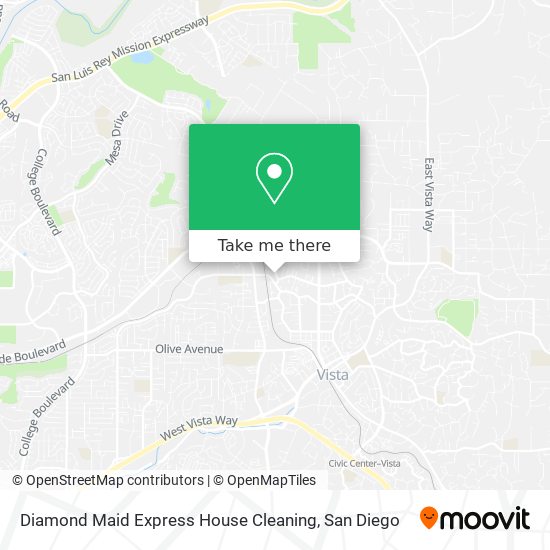 Diamond Maid Express House Cleaning map