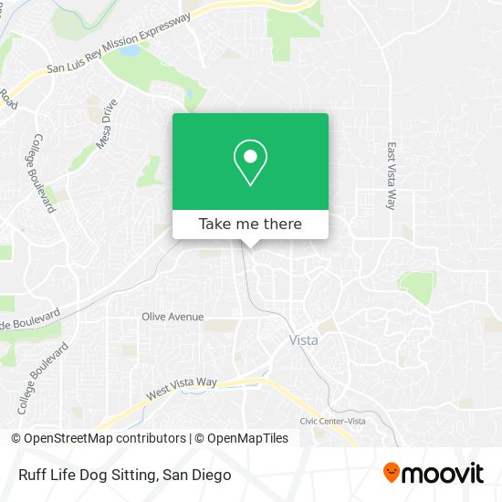 Ruff Life Dog Sitting map