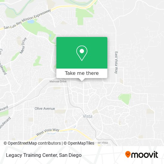 Legacy Training Center map