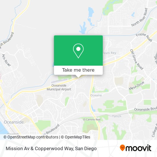 Mission Av & Copperwood Way map