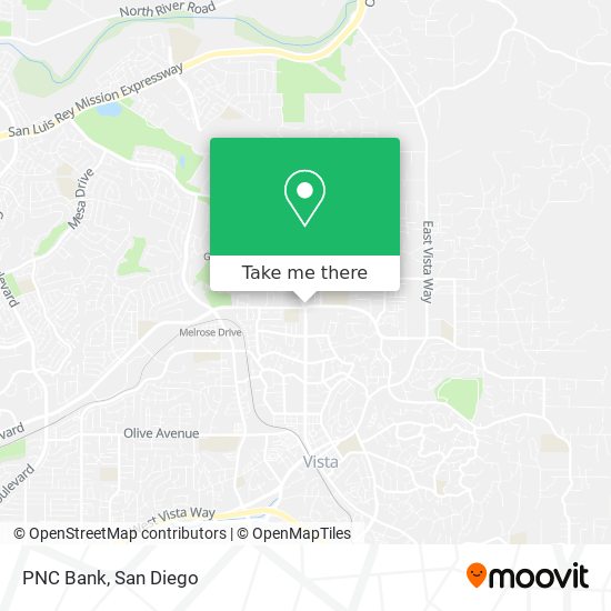 PNC Bank map