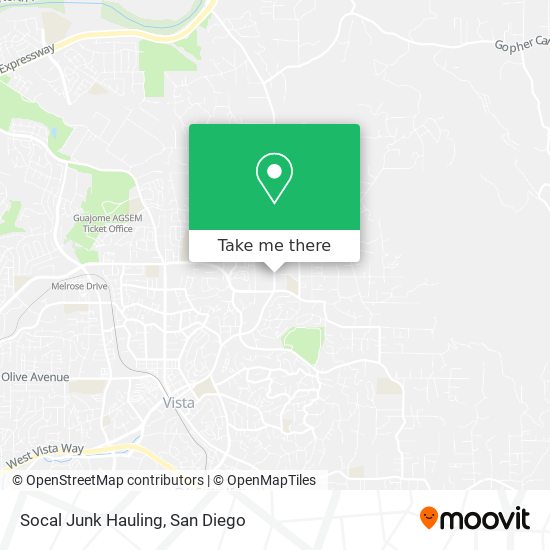 Mapa de Socal Junk Hauling