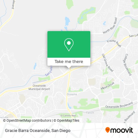Gracie Barra Oceanside map