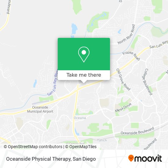 Oceanside Physical Therapy map