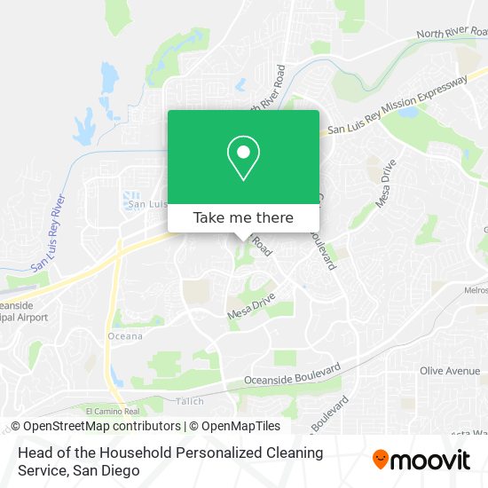 Head of the Household Personalized Cleaning Service map