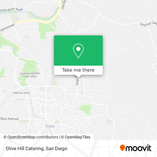 Olive Hill Catering map
