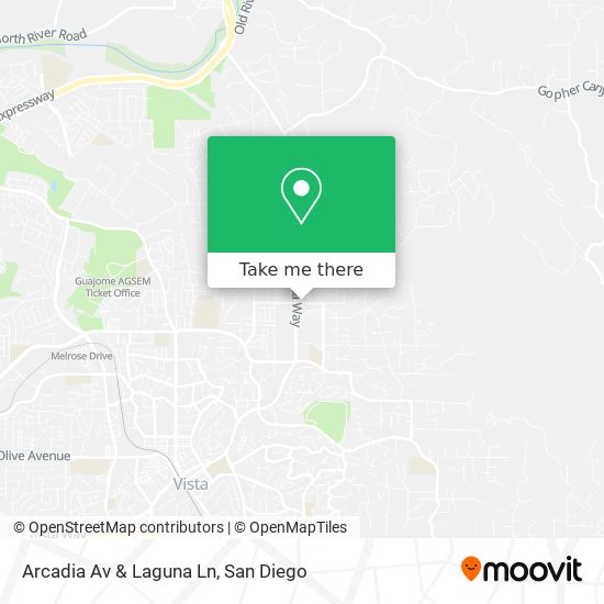 Arcadia Av & Laguna Ln map