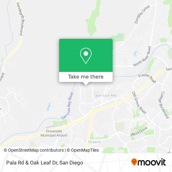 Pala Rd & Oak Leaf Dr map