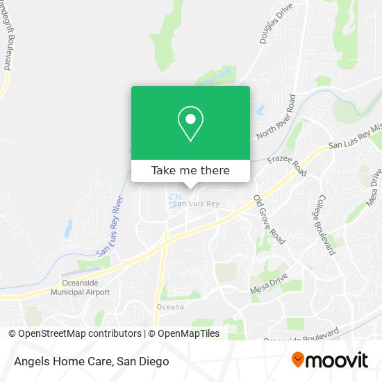 Angels Home Care map