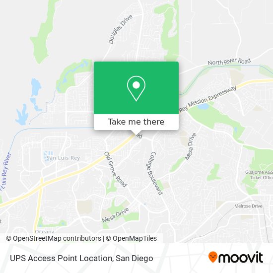 Mapa de UPS Access Point Location