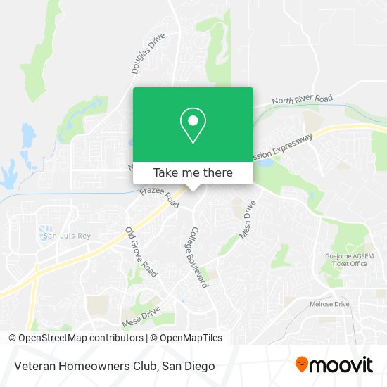 Veteran Homeowners Club map