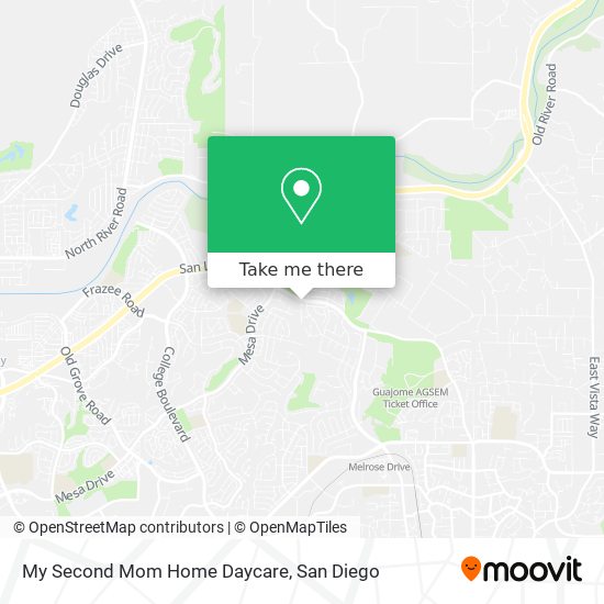 My Second Mom Home Daycare map