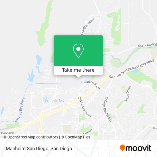 Manheim San Diego map