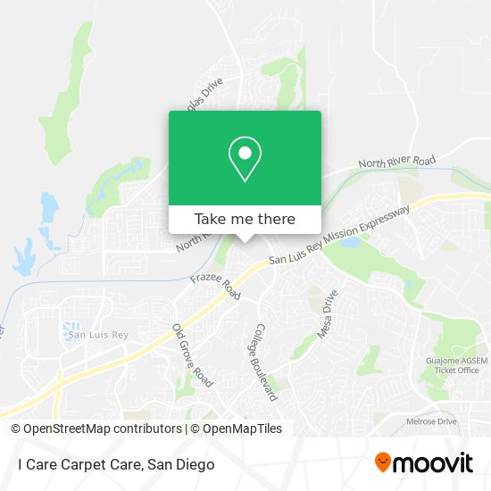 I Care Carpet Care map