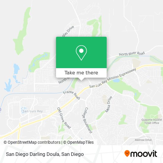 Mapa de San Diego Darling Doula