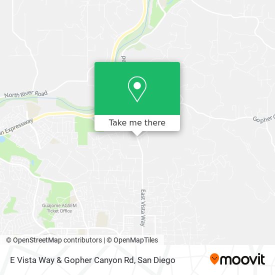 Mapa de E Vista Way & Gopher Canyon Rd