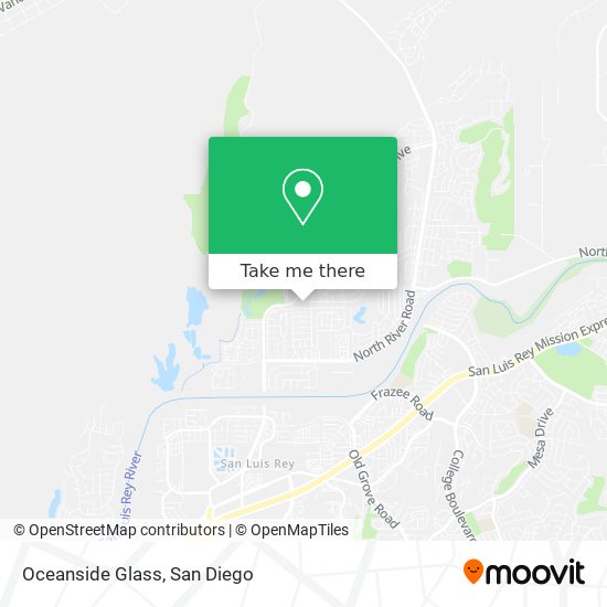 Oceanside Glass map