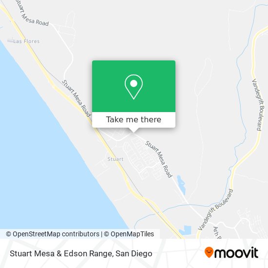 Stuart Mesa & Edson Range map