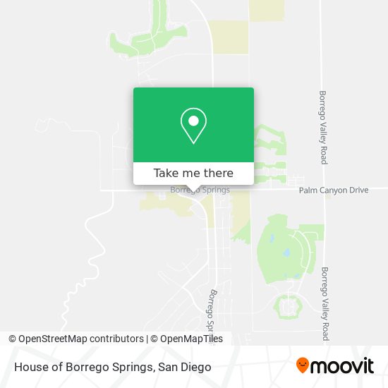 House of Borrego Springs map