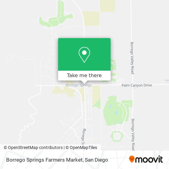 Borrego Springs Farmers Market map