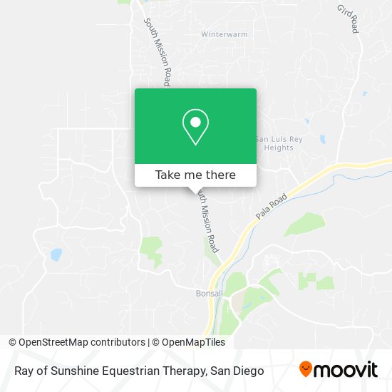 Ray of Sunshine Equestrian Therapy map