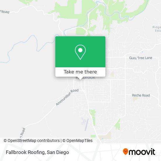 Fallbrook Roofing map